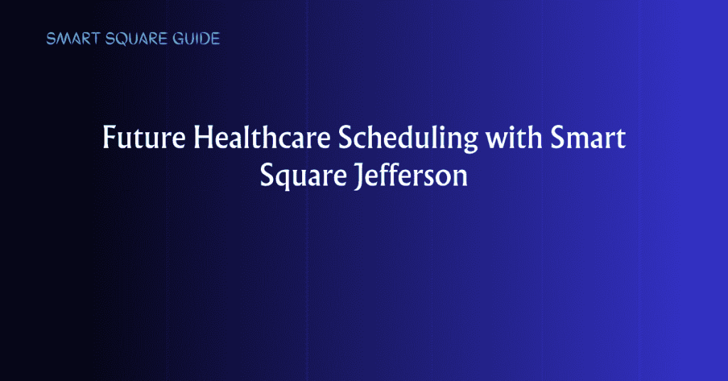 Future Healthcare Scheduling with Smart Square Jefferson
